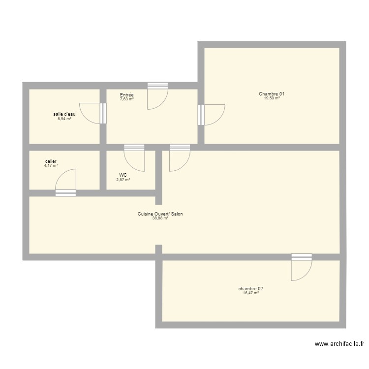 Appartement Vierge Feliciano. Plan de 0 pièce et 0 m2