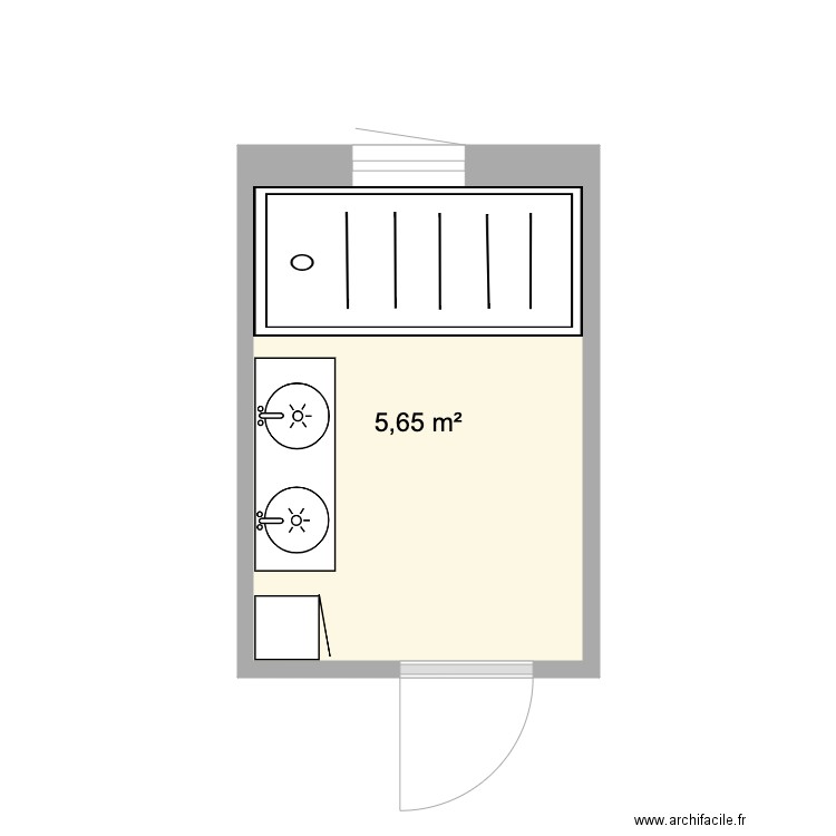 salle de bain corinne. Plan de 0 pièce et 0 m2