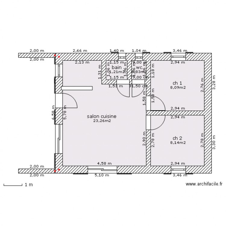 baraque gildas. Plan de 0 pièce et 0 m2
