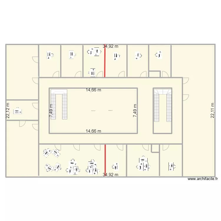 Si&egrave;ge &eacute;tage 3 . Plan de 