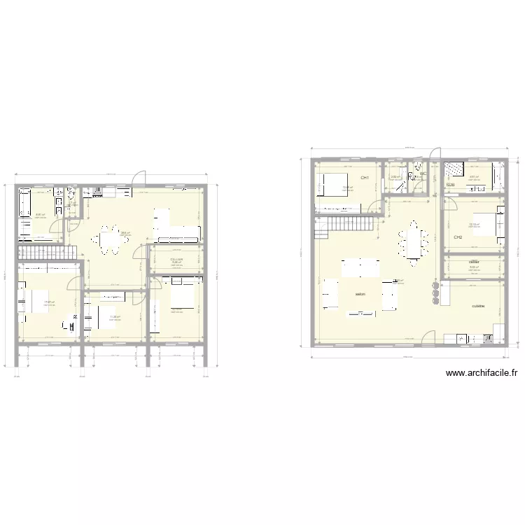 maison Reunion. Plan de 