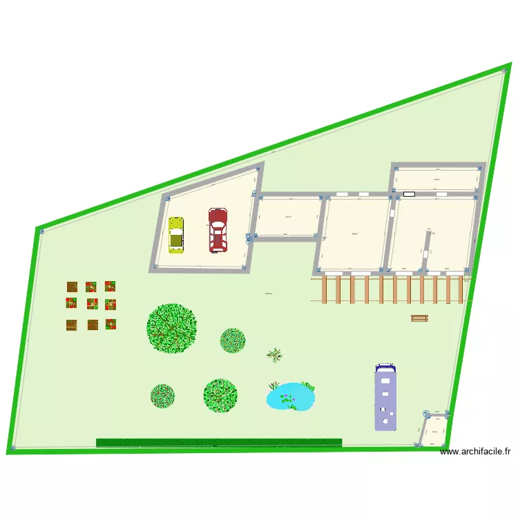 jardin. Plan de 