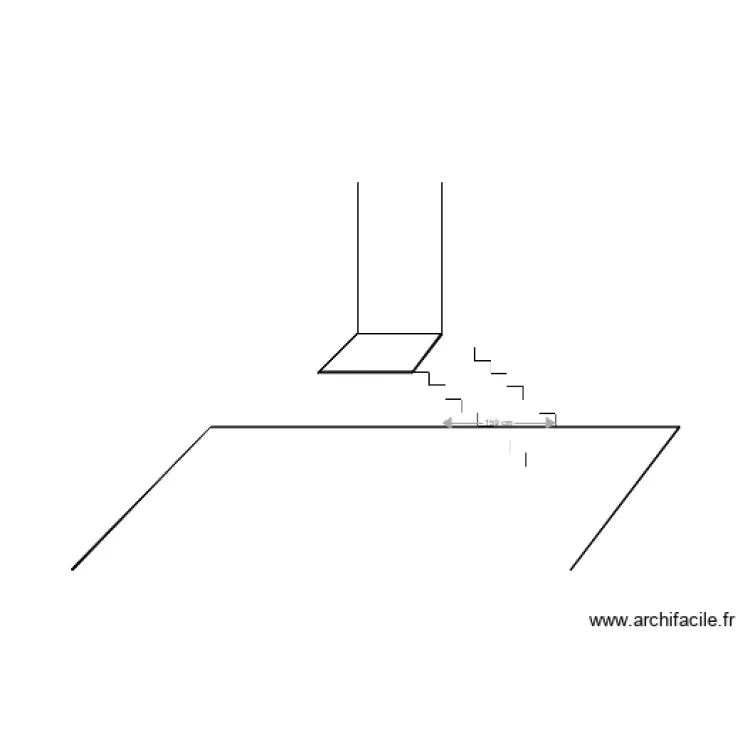 Escalier Chambre 2. Plan de 