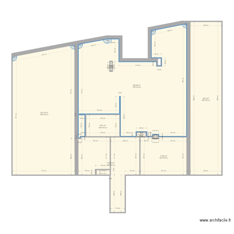 Paris 5 vide. Plan de 0 pièce et 0 m2