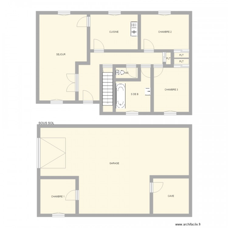 RENAUD. Plan de 0 pièce et 0 m2