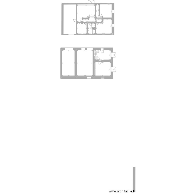 rez. Plan de 9 pièces et 172 m2