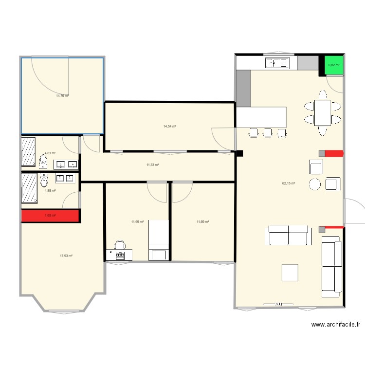 MONCEF LOFT 1. Plan de 0 pièce et 0 m2