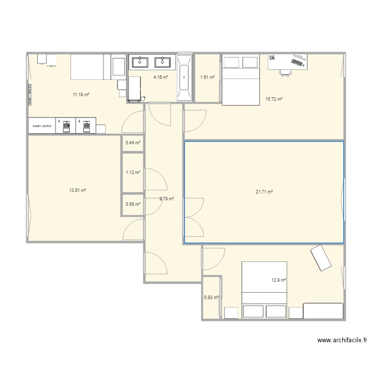 ccc. Plan de 0 pièce et 0 m2