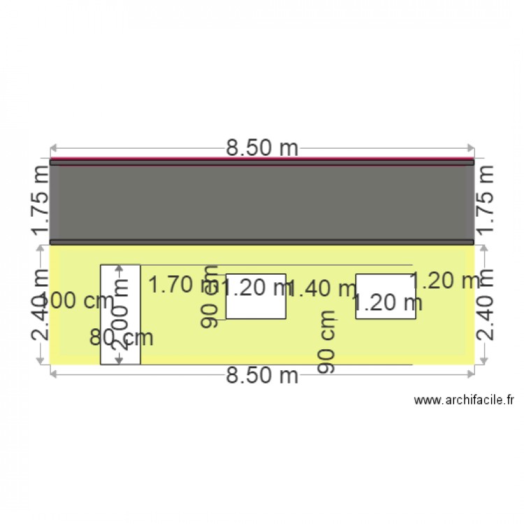 facade sud ter . Plan de 0 pièce et 0 m2