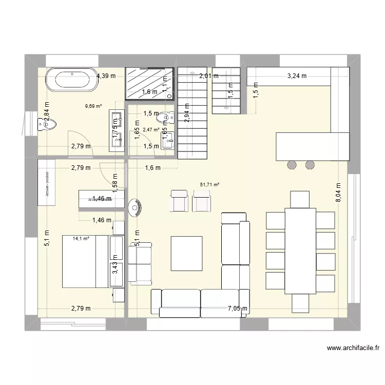CHALET final. Plan de 