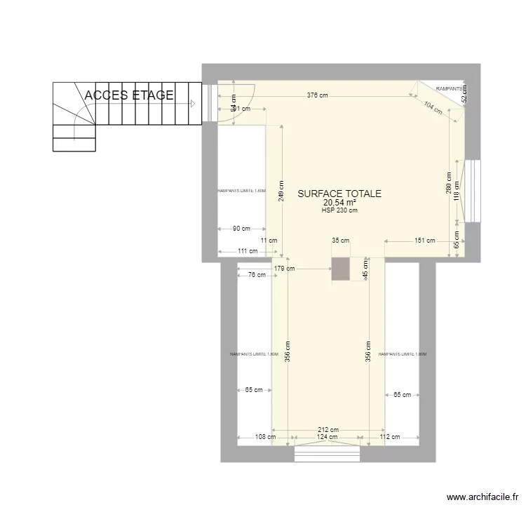 2eme étage AMMERSCHWIHR VIDE. Plan de 2eme étage AMMERSCHWIHR VIDE. Plan de