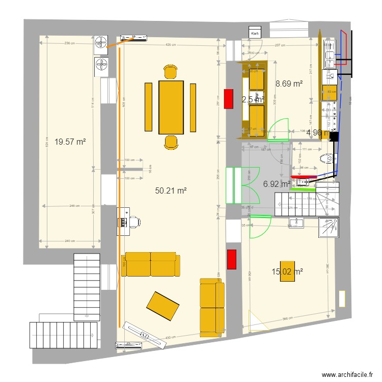 VEZE COTE. Plan de 0 pièce et 0 m2