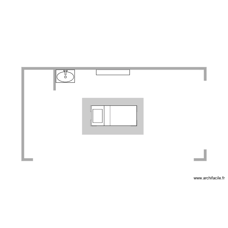 Espace Massage. Plan de 