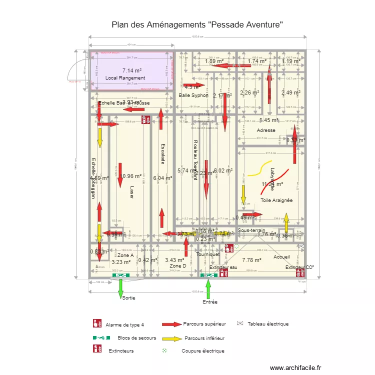 Pessade aventure 2. Plan de 
