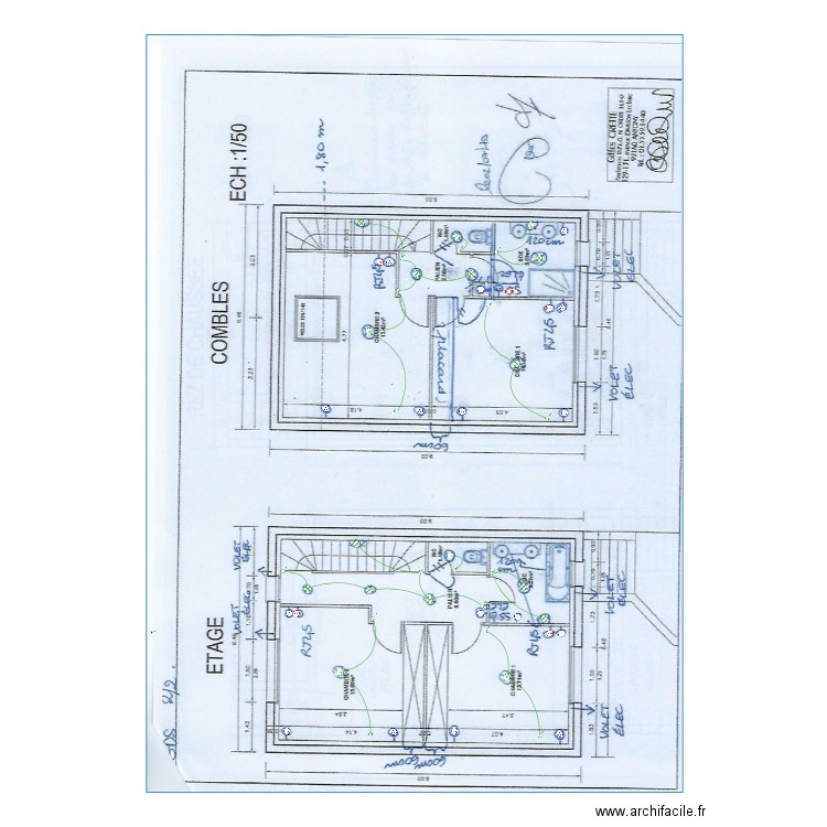 GDS combles  étage. Plan de 0 pièce et 0 m2