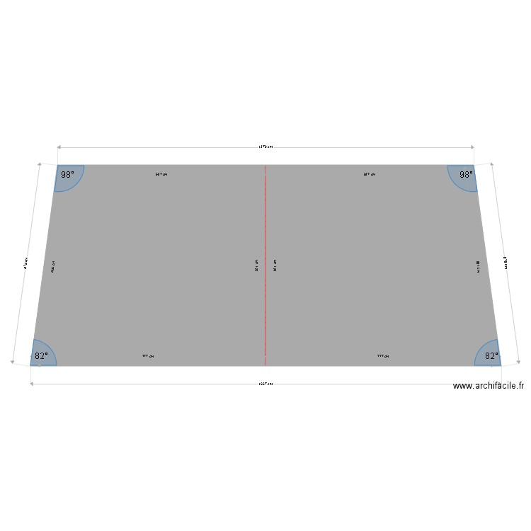 tapis. Plan de 2 pièces et 97 m2