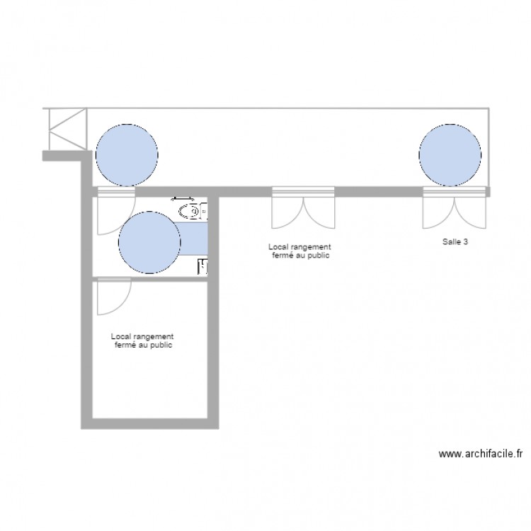 Splendid Hôtel WC et salles extérieures. Plan de 0 pièce et 0 m2