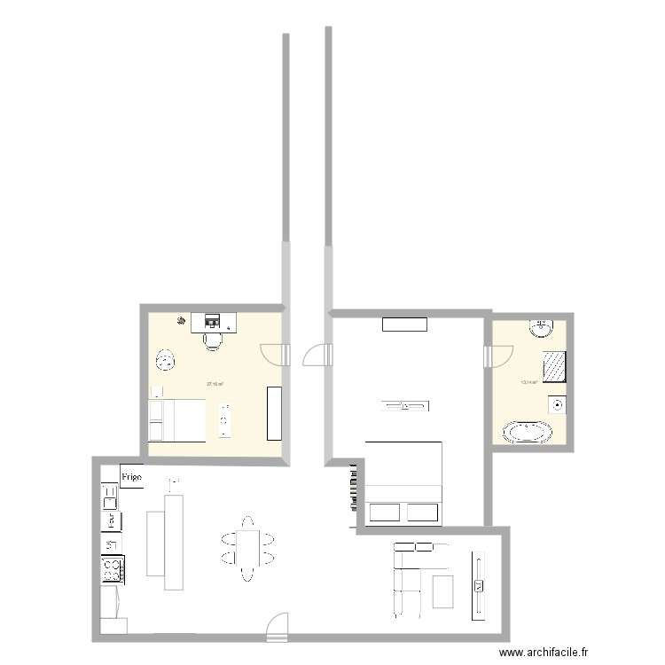 Appartemant cool de Jean. Plan de 0 pièce et 0 m2