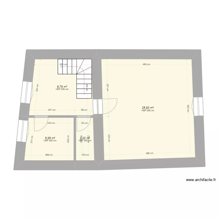 1er STe C&eacute;cile. Plan de 