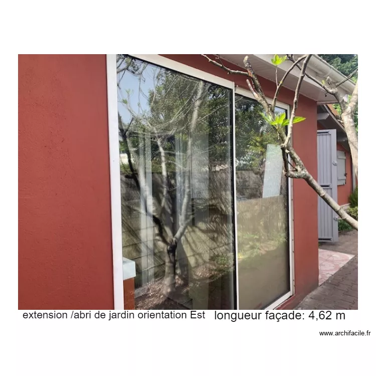 extension abri vélos. Plan de extension abri vélos. Plan de