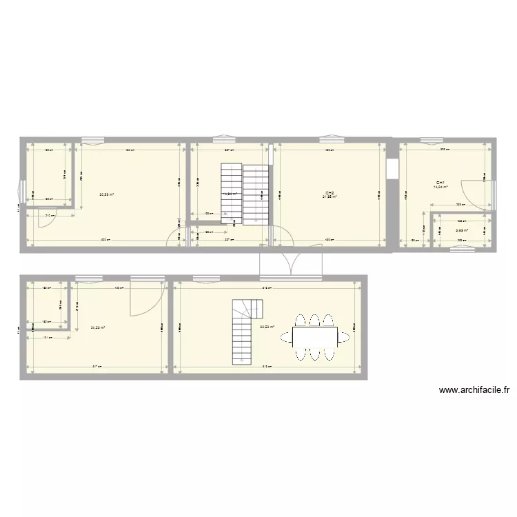 CHAMBRES 1ER. Plan de CHAMBRES 1ER. Plan de