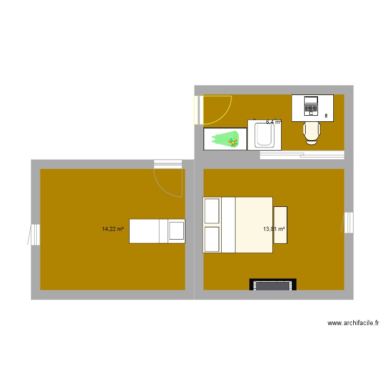 2ème étage. Plan de 0 pièce et 0 m2