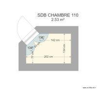 SDB CHAMBRE 110