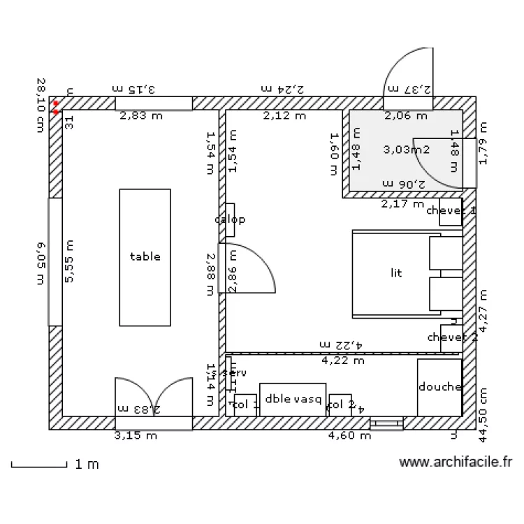 arandissement-cotes. Plan de 
