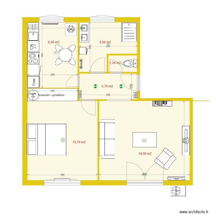 appartement gibert. Plan de 0 pièce et 0 m2