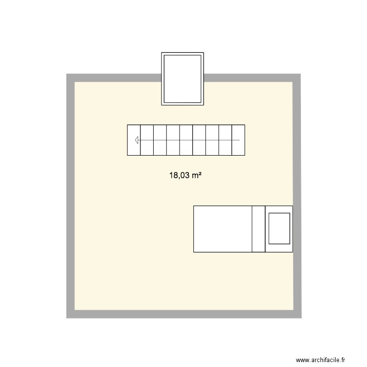 ARQUENNES 2. Plan de 1 pièce et 18 m2
