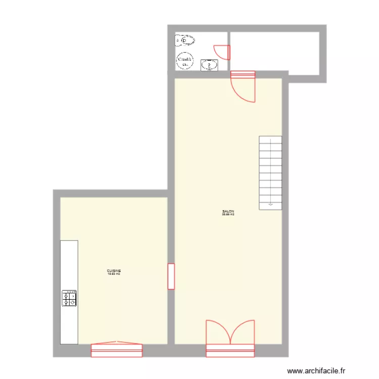 APPARTEMENT B. Plan de 