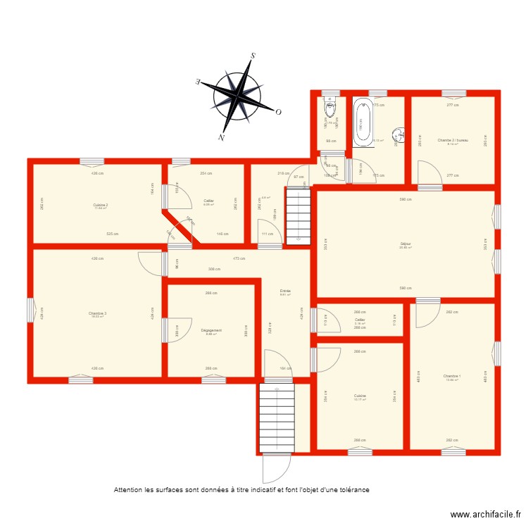 BI 3276 niveau vie Côté. Plan de 0 pièce et 0 m2