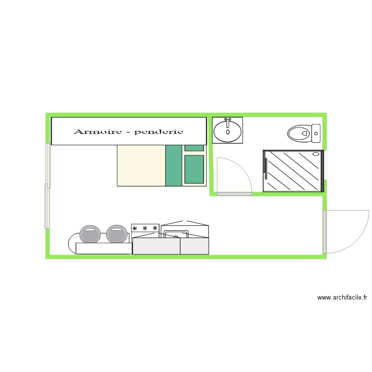 Studio 5_2. Plan de 0 pièce et 0 m2