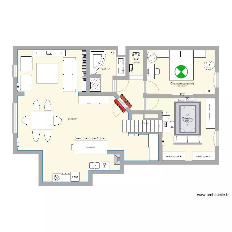 thierry Etage 1. Plan de 