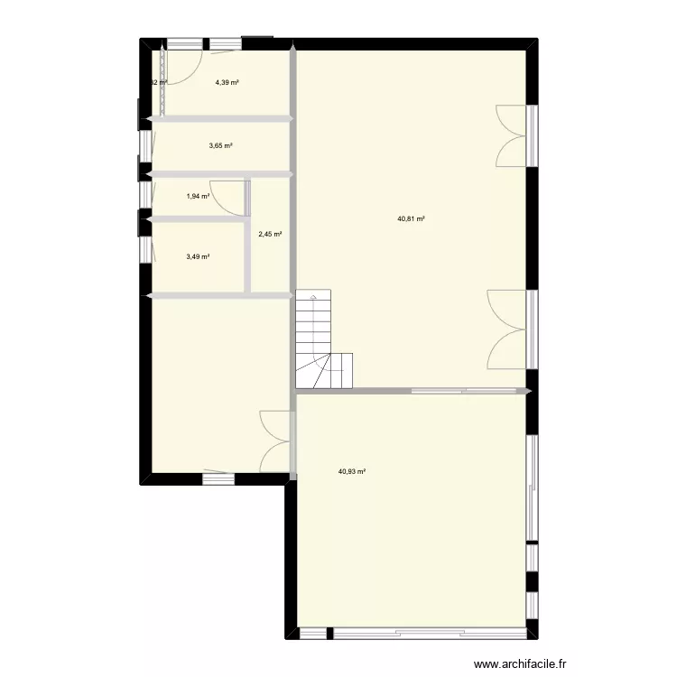 chalet. Plan de 