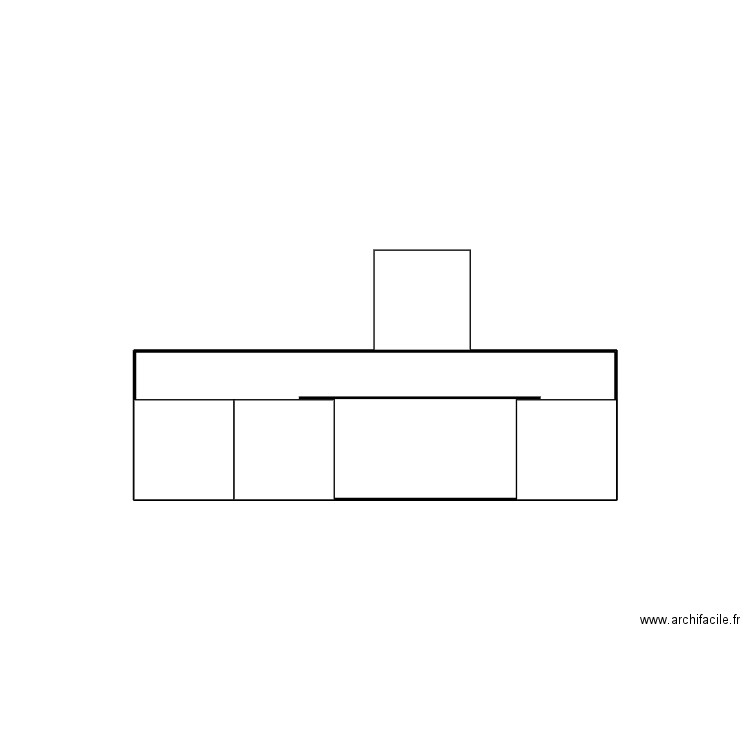 chambre. Plan de 1 pièce et 4 m2