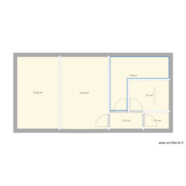 Extension 1. Plan de 0 pièce et 0 m2