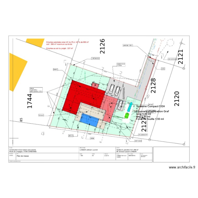 losbar. Plan de 0 pièce et 0 m2