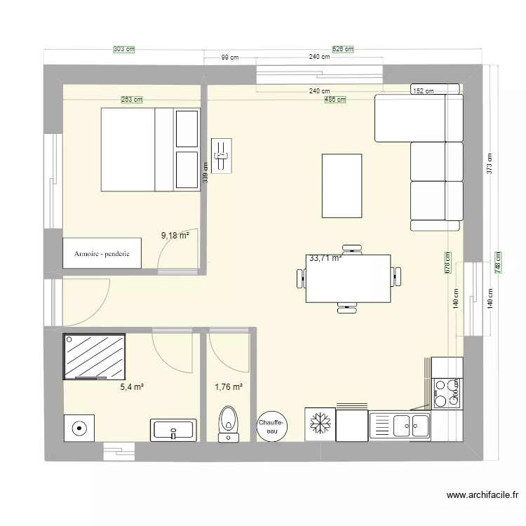 plan maison 50m2 T. Plan de 