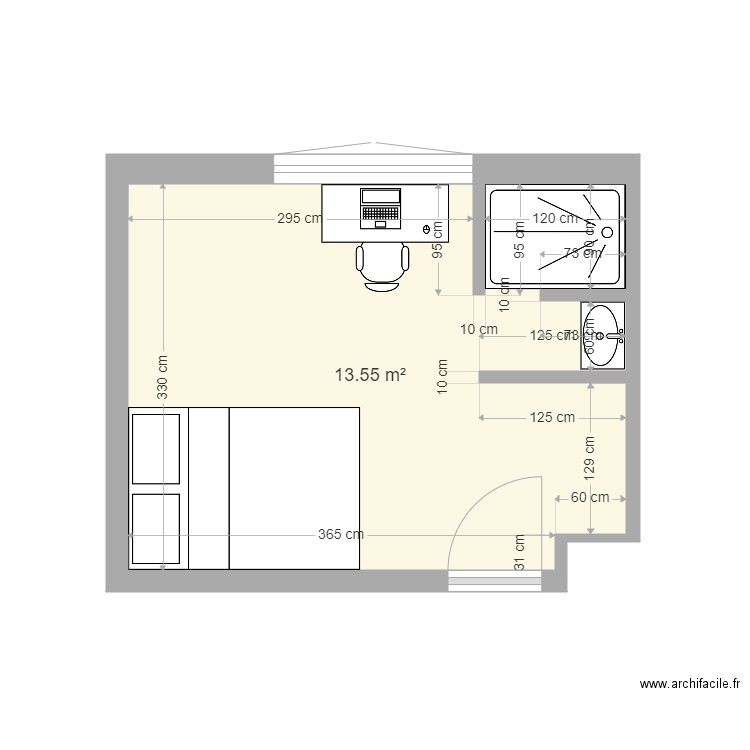 CHAMBRE ELSA. Plan de 0 pièce et 0 m2