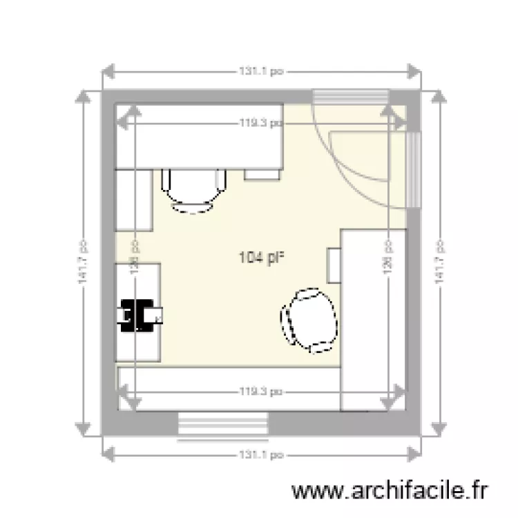 Bureau Julie. Plan de 