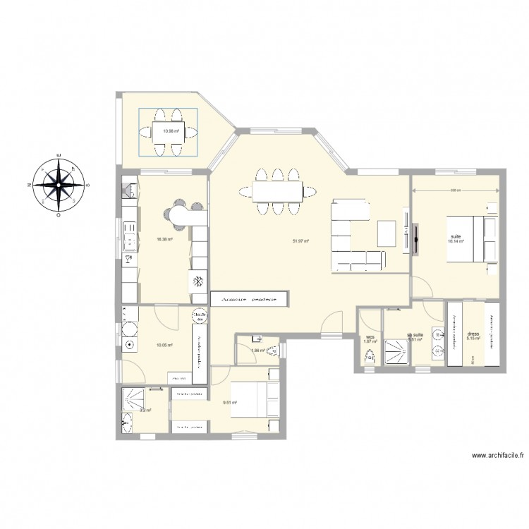 maison modifier. Plan de 0 pièce et 0 m2