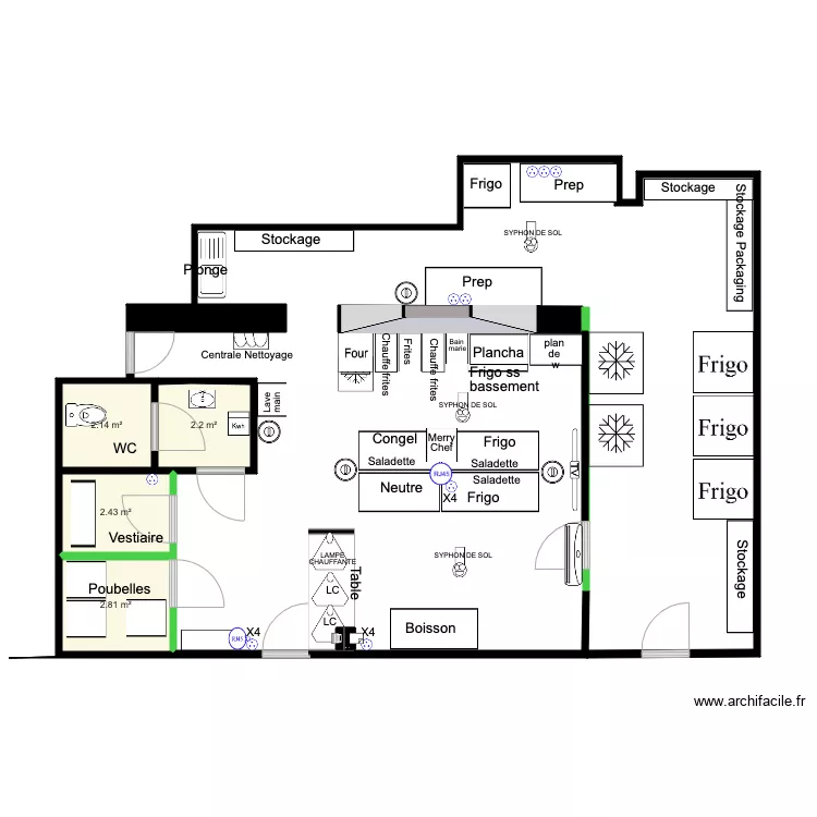 Dark Franchise type. Plan de 