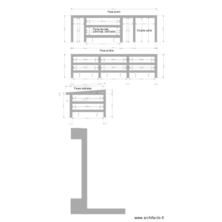 Abri chevaux. Plan de 0 pièce et 0 m2