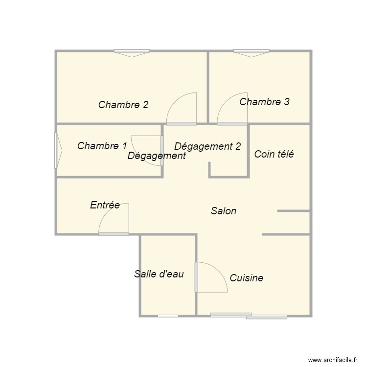 Croquis YOUNES. Plan de 0 pièce et 0 m2