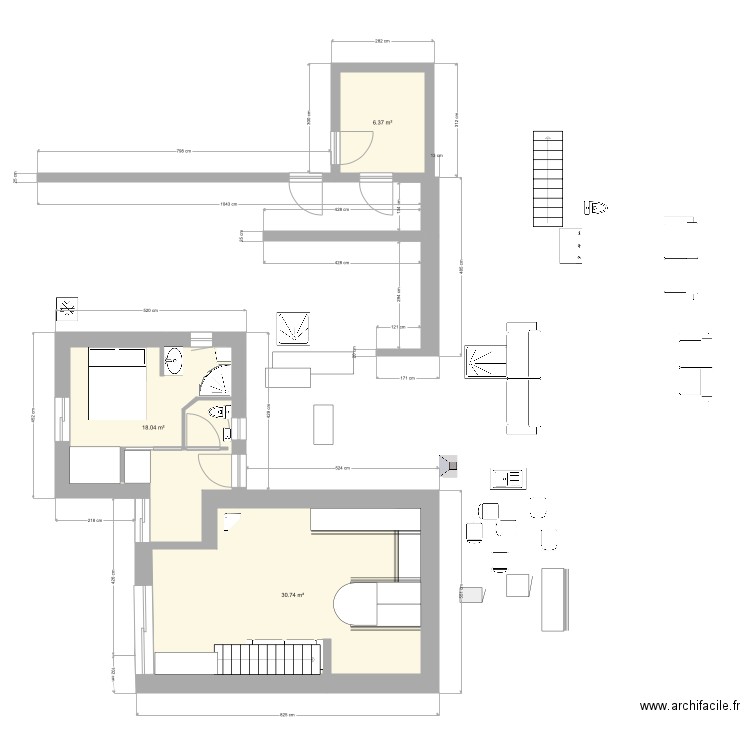 voisin. Plan de 0 pièce et 0 m2