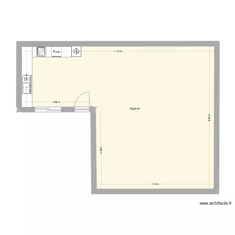 Coti3. Plan de 1 et 79 m² Coti3. Plan de 1 et 79 m²