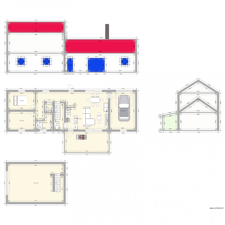 maison mm. Plan de 0 pièce et 0 m2