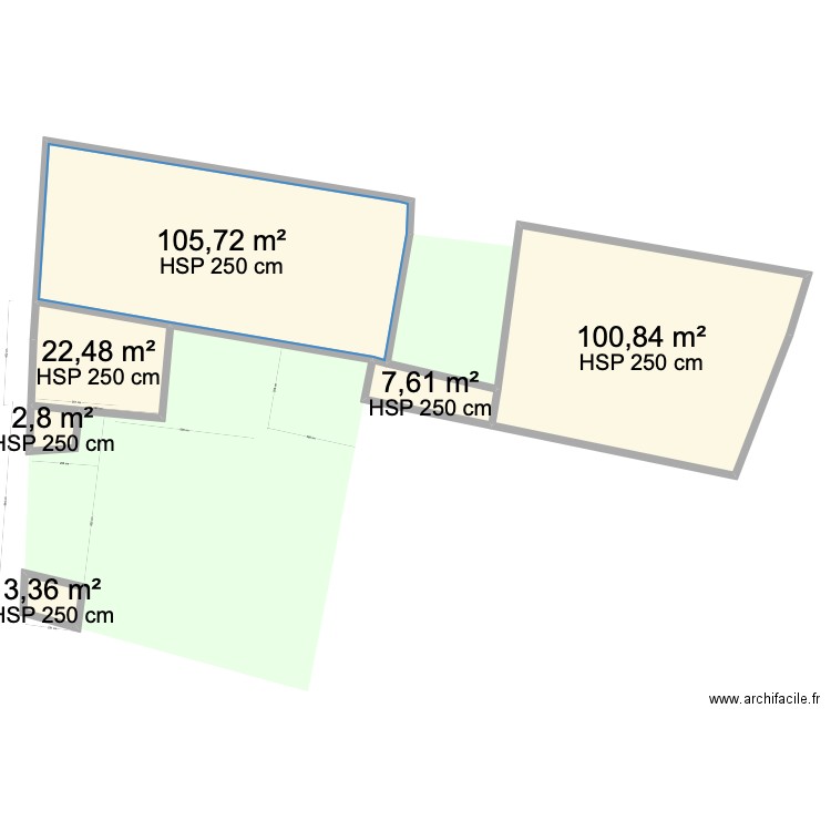 LEZAT CADASTRE. Plan de 6 pièces et 243 m2