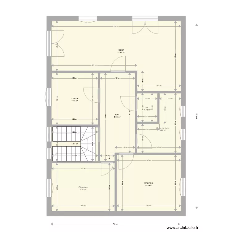 AIDLI UNIEUX. Plan de 